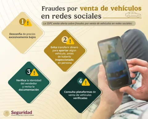 Advierte SSPC sobre fraudes en venta de vehículos en redes sociales