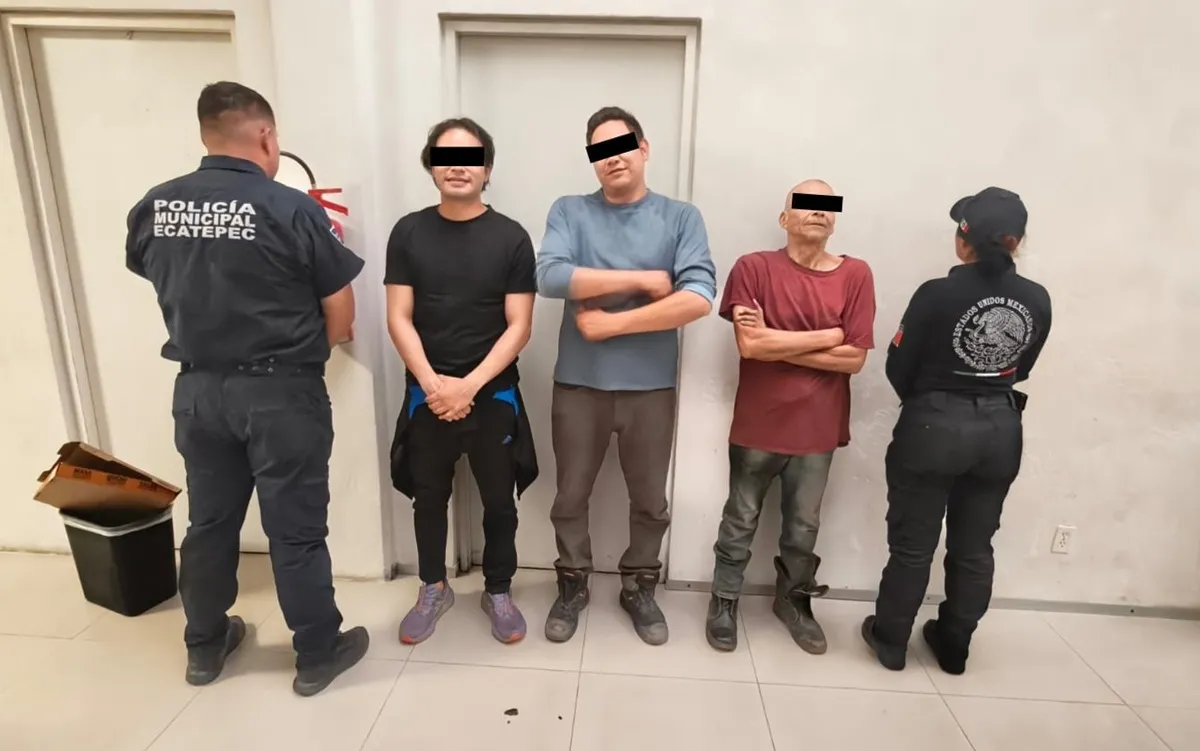 Detienen en Ecatepec a tres hombres por intento de ocupar predio municipal