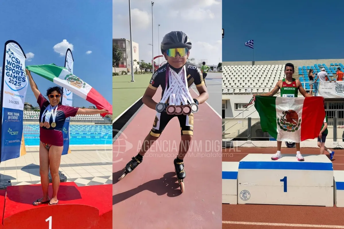 Atletas de Tecámac brillan en la Olimpiada Nacional y en los Juegos Deportivos Mundiales de los Trabajadores