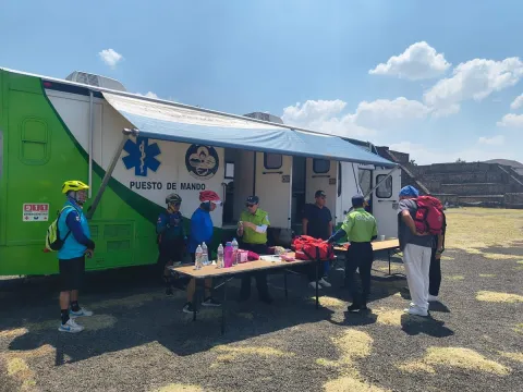 Brindan más de 600 atenciones médicas en Teotihuacán durante el Equinoccio
