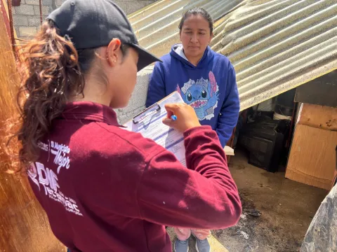 Censan daños materiales en Tecámac tras tormenta de granizo