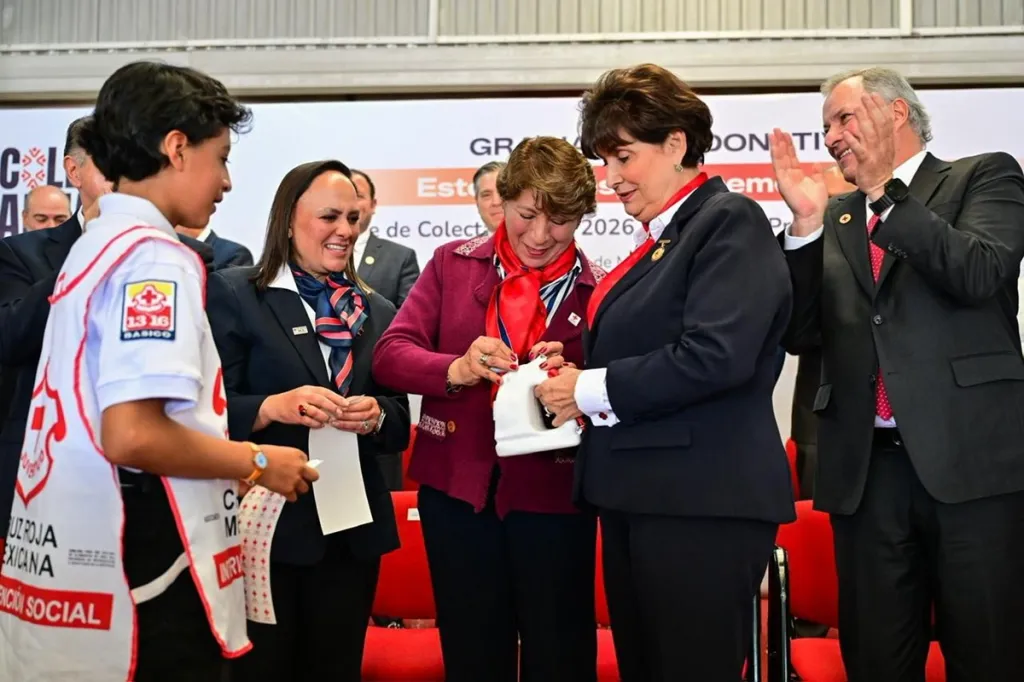 Convoca Delfina Gómez a mexiquenses para apoyar a Cruz Roja