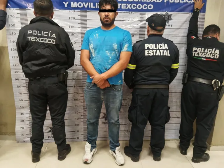 Detienen a hombre por agresión sexual y amenazas en Texcoco