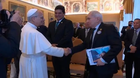 Douglas León Natera pidió al papa León XIV proteger a los venezolanos