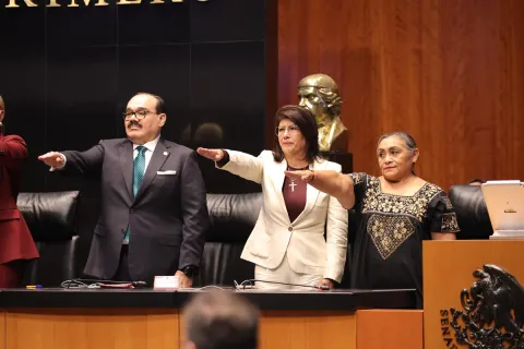 Elige Senado nueva Mesa Directiva para segundo año de la LXVI Legislatura