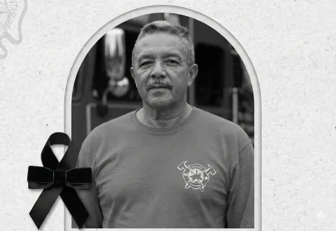 Honran legado del fundador de Bomberos Voluntarios Pirámides.