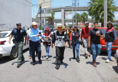 Supervisa Azucena Cisneros obras en El Sol y Cerro Gordo